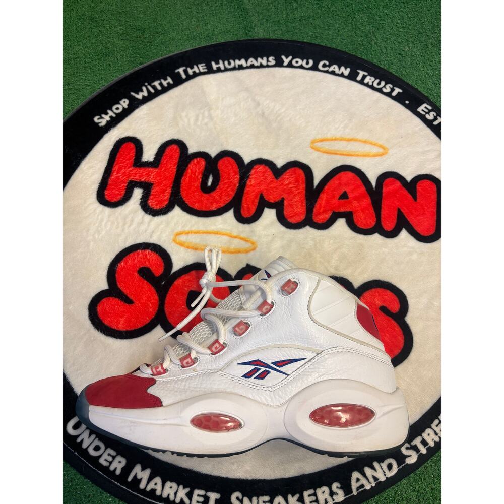 Reebok Question Mid ‘Red Toe 25th Anniversary’|Size 8.5/10W - Picture 2 of 6